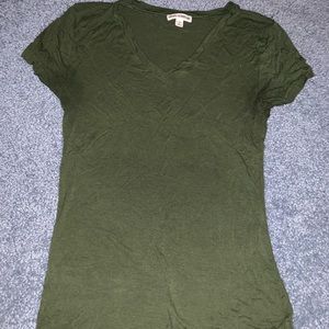 Soft green v-neck tee